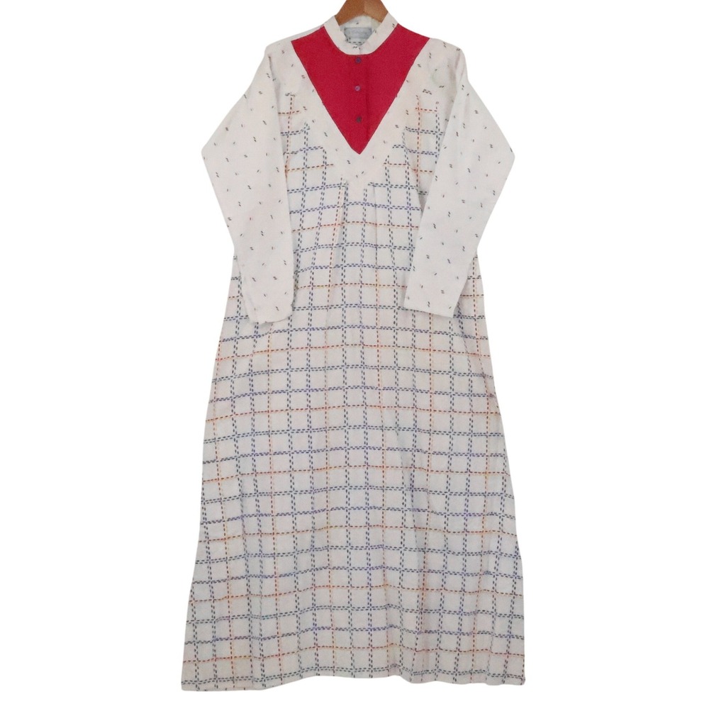 J. Christopher Vintage 80s Robe Housedress Womens Size L Deadstock‎ Flannel